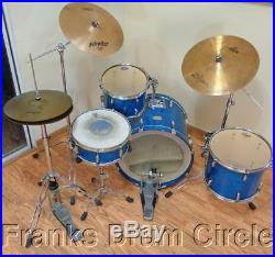 Pearl Export Select Blue Mist 4pc Drum Set with Zildjian Cymbals