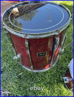 Pearl Export Series Drum Shell Pack + Hardware (Wine Red)