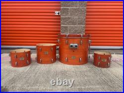 Pearl Export Series Drums Orange Gloss Finish Set of 4
