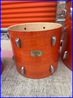 Pearl Export Series Drums Orange Gloss Finish Set of 4