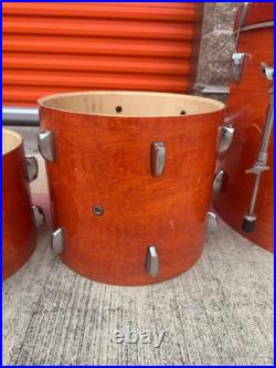 Pearl Export Series Drums Orange Gloss Finish Set of 4
