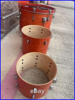 Pearl Export Series Drums Orange Gloss Finish Set of 4