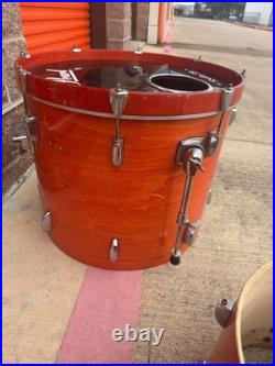 Pearl Export Series Drums Orange Gloss Finish Set of 4