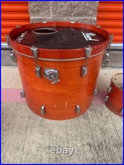 Pearl Export Series Drums Orange Gloss Finish Set of 4