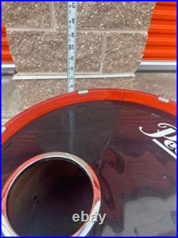 Pearl Export Series Drums Orange Gloss Finish Set of 4
