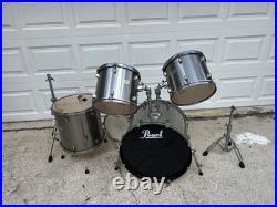 Pearl Forum Series Brushed Steel Drum Set