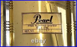 Pearl Free Floating System Brass Shell 14 x 6.5 Snare Drum in Good Condition