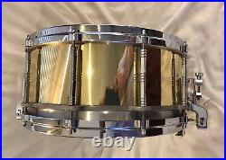 Pearl Free Floating System Brass Shell 14 x 6.5 Snare Drum in Good Condition