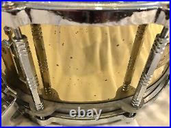 Pearl Free Floating System Brass Shell 14 x 6.5 Snare Drum in Good Condition