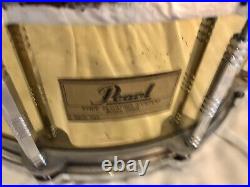 Pearl Free Floating System Brass Shell 14 x 6.5 Snare Drum in Good Condition