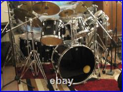 Pearl Genesis 9 pc Drum Set Mics, Mixer, Stands, Reverbs, Cases & Headphones