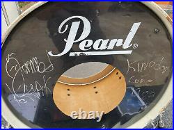 Pearl MLX Maple White 4pc Drum Set Kit owned by James Kottak Ex Scorpions