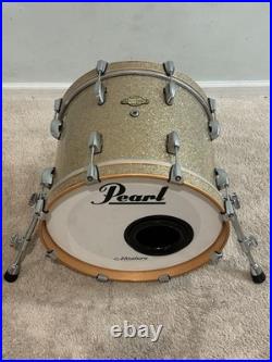 Pearl Masters 18 X 14 Virgin Bass Drum Champagne Sparkle Maple Drums Drumset Set