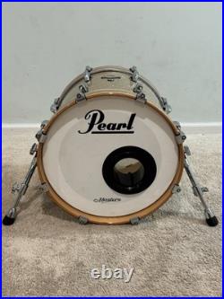 Pearl Masters 18 X 14 Virgin Bass Drum Champagne Sparkle Maple Drums Drumset Set