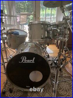 Pearl Masters Custom Extra Drum Set Granite Sparkle 10-12-14-22 Satin, pick-up