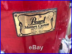 Pearl Masters Custom Maple 5pc Drum Set Kit 10x9, 12x10,13x12,14x14,22x16