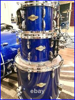 Pearl Masters Drum Set. Ltd. Ed. Blue Sparkle lacquer