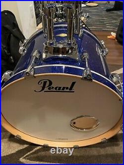 Pearl Masters Drum Set. Ltd. Ed. Blue Sparkle lacquer