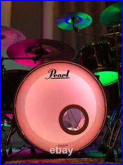 Pearl Masters MCX (Todd Sucherman) Custom 8pc Drum Set in Black Tamo Ash