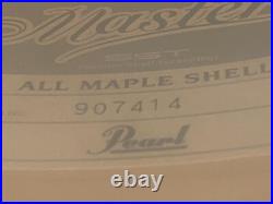 Pearl Masters Maple Pure Snare Drum 14x6.5 Natural Maple (1999) Classic Pearl Masters Maple Pure Snare Drum 14x6.5 Natural Maple (1999) Classic