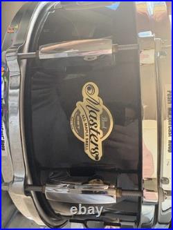 Pearl Masters SST All Maple Shell Snare Drum Black with Mastercast Hoop