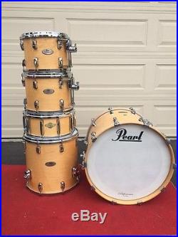 Pearl Referance 5 pc drum set with hardware/cymbles and drum and hardwear cases