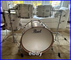 Pearl Reference Pure Music City Custom 4-Piece Drum Set White Marine 12/13/16/22