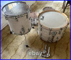 Pearl Reference Pure Music City Custom 4-Piece Drum Set White Marine 12/13/16/22