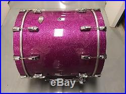 Pearl Reference Raspberry Purple Sparkle 9 pc Drum Set shell pack MINT Condition