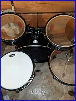 Pearl Rhythm Traveler Compact 5-Piece Drum Shells Set Black 5pc