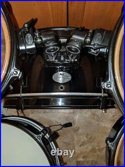 Pearl Rhythm Traveler Compact 5-Piece Drum Shells Set Black 5pc