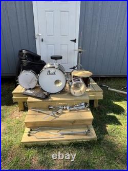 Pearl Roadshow 4-Piece Jazz Drum Set Wine Red withBags, Cymbals & Accessories