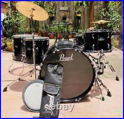 Pearl Roadshow 5-Piece Drum Set Shell Black Oyster