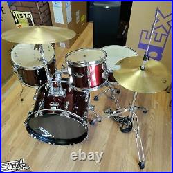 Pearl Roadshow 5-Piece Drum Set Wine Red with Hardware & Cymbals 5pc