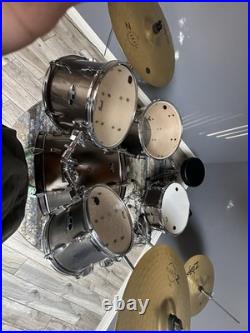 Pearl Roadshow 5-piece Complete Drum Set with Cymbals 22 Kick Bronze