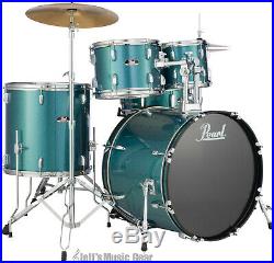 Pearl Roadshow 5-piece Complete Drum Set with Cymbals Bass Drum Shell Separating