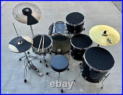 Pearl Roadshow Drum Set 5-Piece Complete Drum Set with Cymbals and SBR Ride