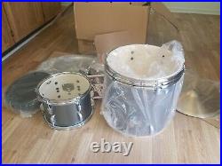 Pearl Roadshow Drum Set with Cymbals 20 Bass Charcoal Metallic MISSING PIECES