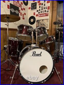 Pearl Roadshow RS525SC/C 5-piece Complete Drum Set with Cymbals Wine Red