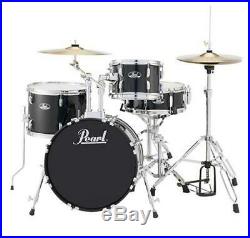 Pearl Roadshow RS584C 4-Piece Drum Set with Hardware & Cymbals (Jet Black) (Used)