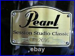 Pearl Session Studio Classic 5-piece Drum Set Shell Pack Piano Black Lacquer