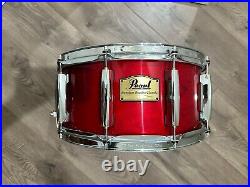 Pearl Sessions Studio Classic 14 X 5.5 Deep Snare Drum/Sequioa Red