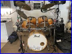 Pearl Sunrise Fade Masters Maple drum set