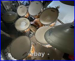 Pearl Sunrise Fade Masters Maple drum set