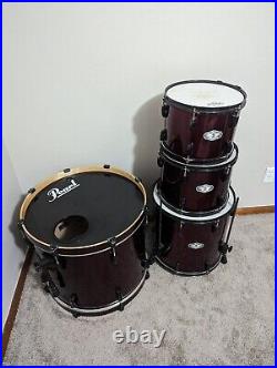 Pearl Vision 4 piece drumset with Tama snare and reliable hardware