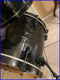 Pearl Vision SST Birch Plyshell 3 Piece Black Drum Set