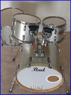 Pearl Visions Vmx Maple Silver Sparkle Drum Set