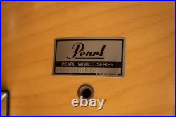 Pearl World Series Natural Satin Drum Set 14x20 8x12 and 14x14