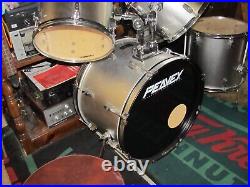Peavey International Series II Drum Set, Cymbals, Dewey Snare, Yamaha Throne