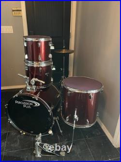 Percussion Plus 5-Piece Acoustic Drum Kit with Cymbals